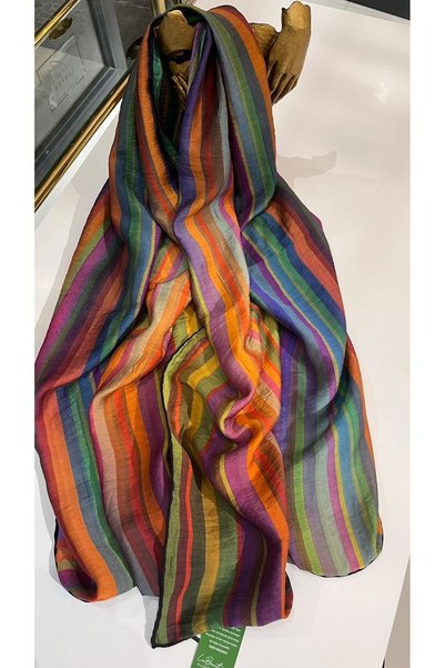 EB SCARF Bamboo Silk Cotton Summer Fall Cool Shawl