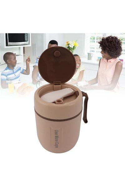 Generic 500ml Insulated Food Jar, 304 Stainless Steel Vacuum Soup Container, ...