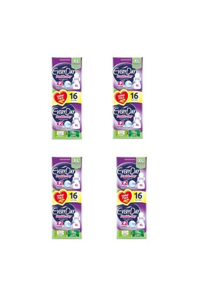 EveryDay Pachet cu 4 x absorbante Double-Dry XL, 16 bucăți
