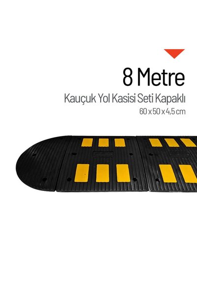 İleri Trafik Kauçuk - Compound Hız Kesici 6 Bantlı EKO - 8 Metre Set