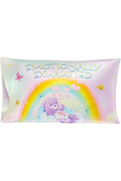 Generic Care Bears Classic Retro Beauty Silky Satin Standard Pillowcase Cover...
