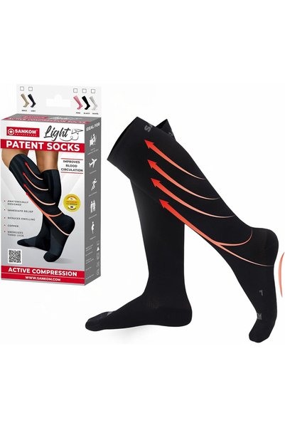 Generic Compression Socks for Women & Men - Swiss Designed Patented 4-Step Ac...