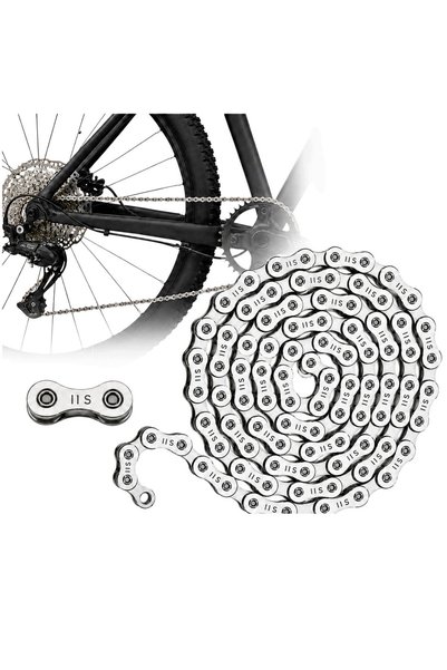 Gearox Lanț de bicicletă zincat, 11 viteze, 116 zale