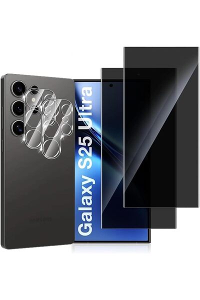 Generic واقي شاشة وواقي عدسة الكاميرا متوافق مع سامسونج جالاكسي S25 ألترا، زج...