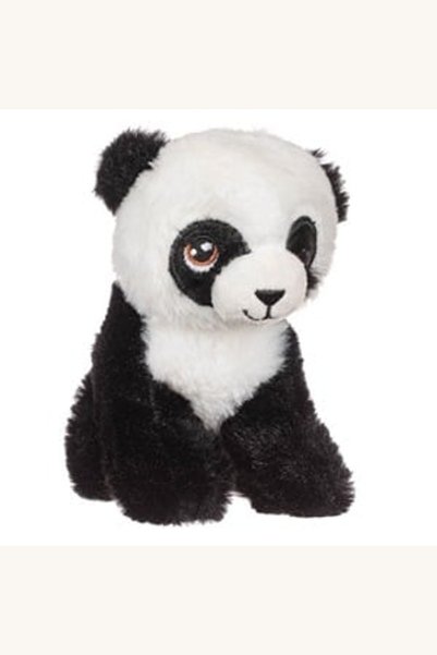 Comerivo Animal de pluș urs panda așezat alb-negru, 15 cm