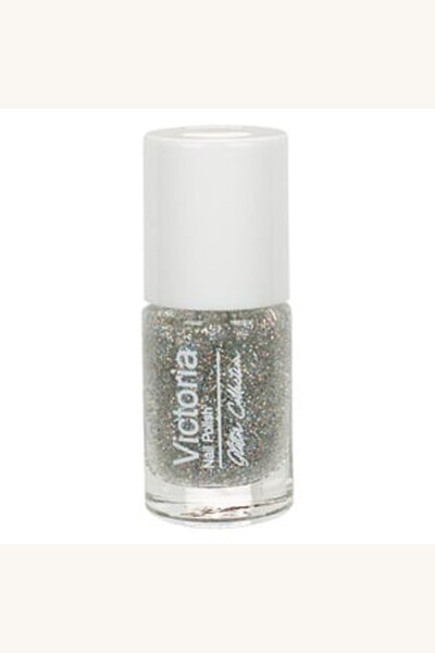 Comerivo Oja de durată argintie cu glitter, 6 ml