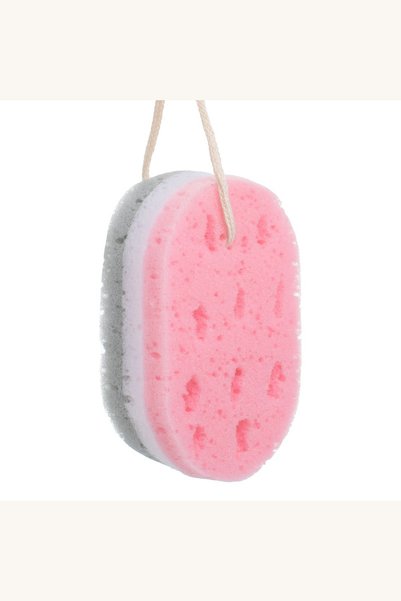 Comerivo Burete de masaj cu 3 straturi pentru corp, spuma tricolor 14 cm