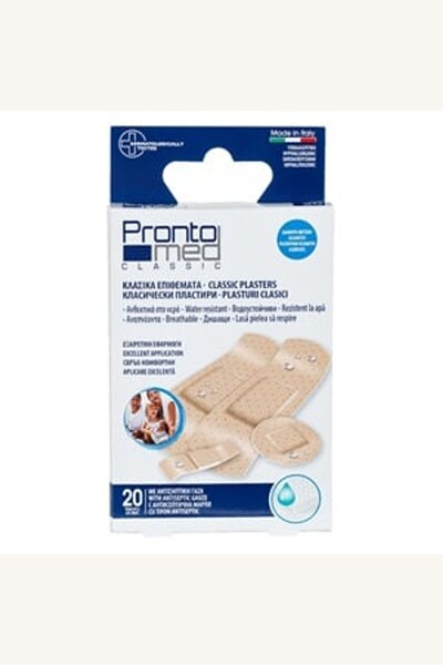 Comerivo Plasturi cu tifon antiseptic, 20 bucati in marimi diferite
