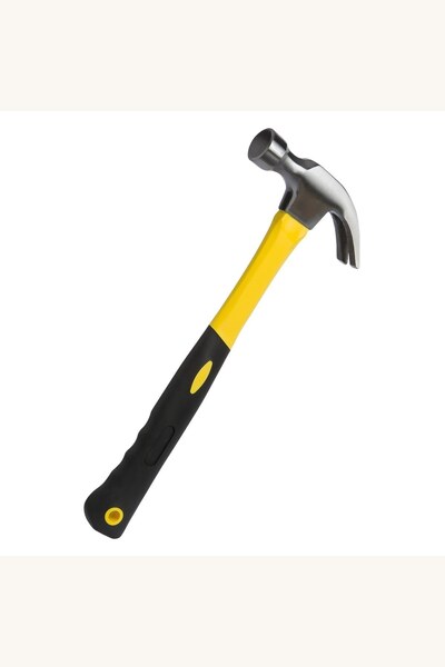 Comerivo Ciocan de dulgherie cu coadă galbenă, 33 cm, cu vârf despicat pentru...
