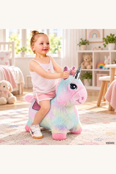 Comerivo Minge Hop Hop Unicorn pentru copii, joaca divertisanta in curte sau ...