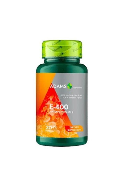 Adams Vitamina E-400 - Vitamin E, 30 capsule