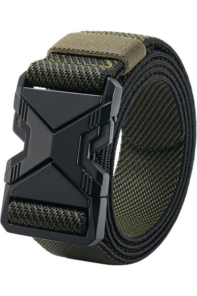 Generic Heavy Duty Quick Release Belt, Elastic Stretch 1.5" Web Work Belts wi...
