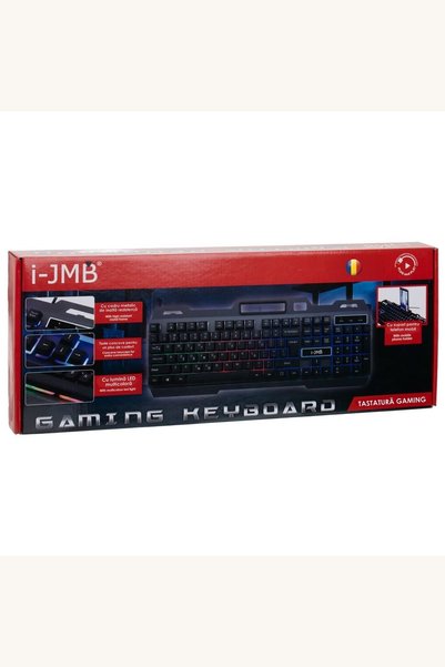 Comerivo Tastatura gaming cu LED colorat si design ergonomic pentru PC si laptop