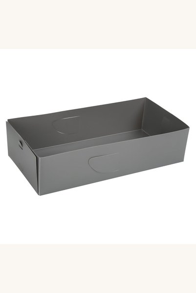 Comerivo Cutie Organizatoare Gri din Plastic pentru Sertar, 15x30.5x7.5 cm