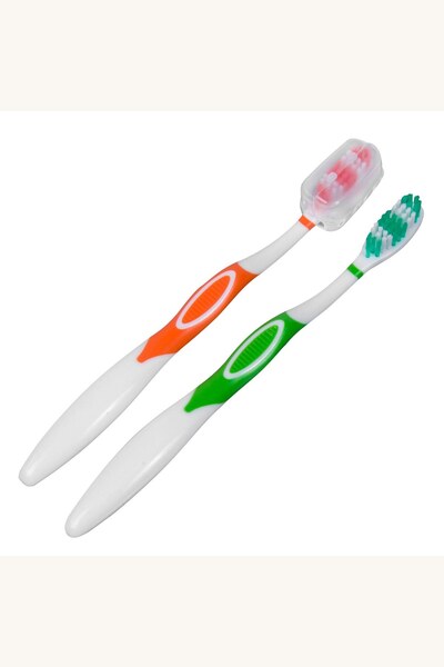 Comerivo Set 2 periute medii pentru adulti verde si portocalie cu husa protec...
