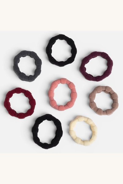 Comerivo Set 15 elastice par frotte in nuante naturale, accesoriu zilnic pent...