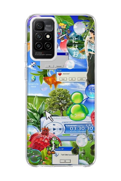 lelia Redmi 10 2022 Compatible Green Nature Desktop Printed Transparent Phone...