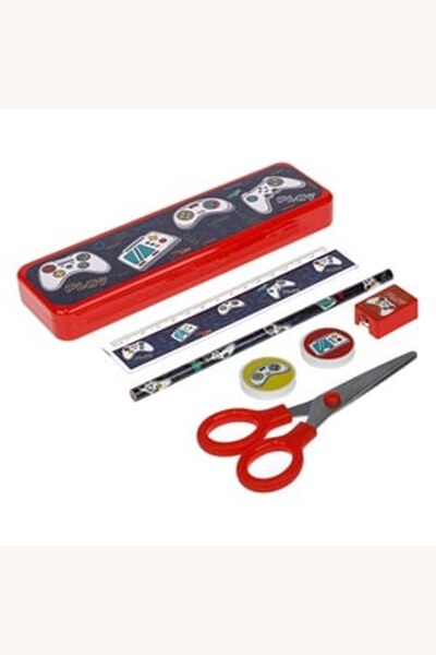 Comerivo Trusa scolara completa cu penar gaming, 7 accesorii pentru gradinita...