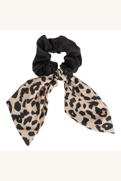 Comerivo Panglica pentru Par Satin Leopard Negru-Bej, 14cm, pentru Femei