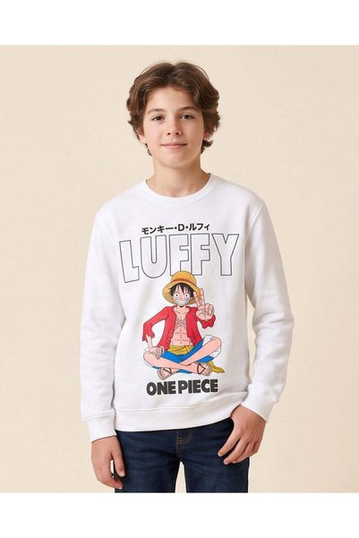 REDTAG Senior Boys White One Piece Sweatshirt