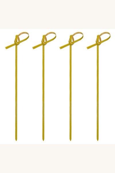 Comerivo Set 20 bete din bambus cu nod, 15cm - ecologice pentru bauturi