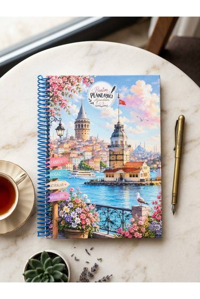 LİMON DEFTER مفكرة تخطيطي (176 صفحة - 4 صفحات ستريكر)