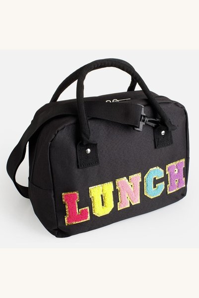 Comerivo Geanta izoterma Lunch negru 21x14x20cm, 7L cu manere si curea umar