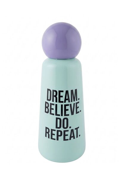 Giftpoint Double-Walled Steel Water Bottle, 500 ml, Turquoise/Purple, GP-3550