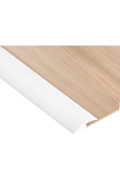 Generic 2M White Carpet Trim Self Adhesive PVC Laminate Floor Door Doorway Tr...