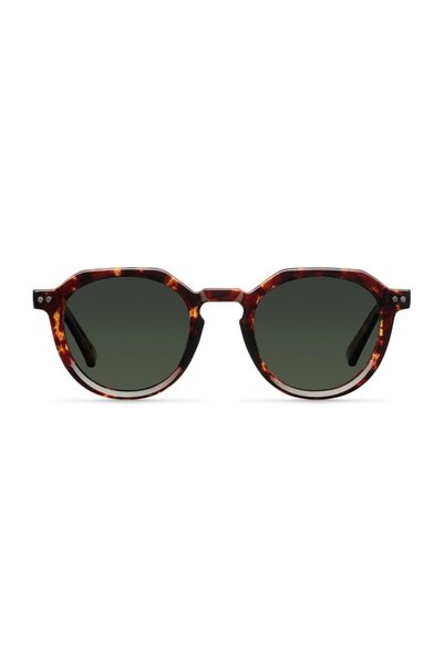 MELLER Γυαλιά ηλίου Tigris Unisex με καφέ σκελετό σε σχέδιο ταρταρούγας και π...