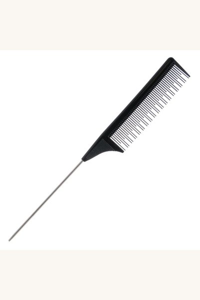 Comerivo Pieptene coafor 23cm cu dinti neuniformi pentru tapat parul - negru