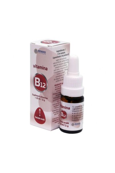 RENANS Vitamina B12 Solutie Orala Pharma, 10 ml