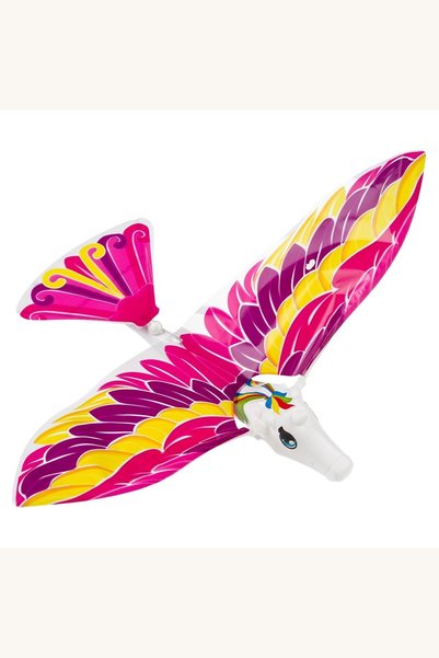 Comerivo Unicorn cu aripi colorate, jucarie zburatoare 40cm pentru copii