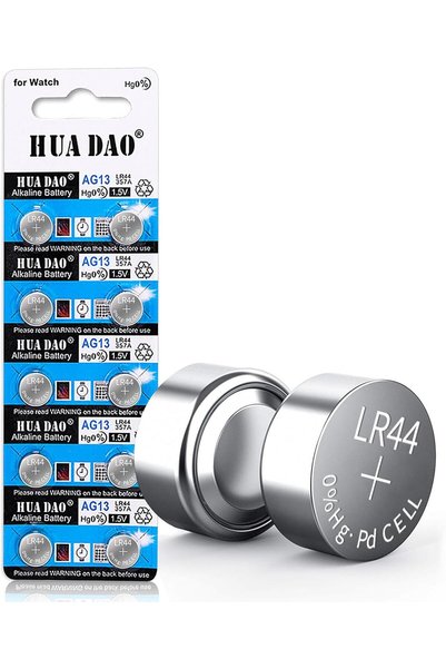 Generic 10 قطع بطاريات LR44 AG13 357 303 SR44 بجهد 1.5 فولت - بطاريات زرية صغيرة