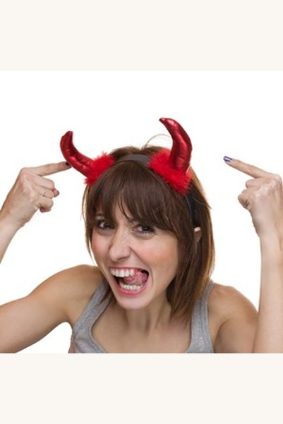 Comerivo Accesoriu de deghizare coarne de diavol pentru petreceri Halloween
