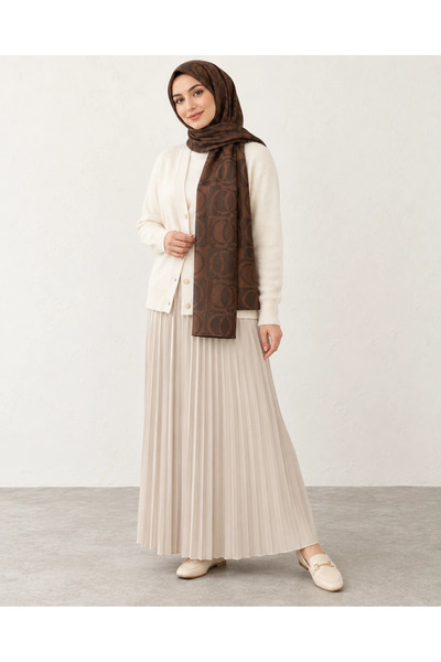 nazzain Round Pattern Organic Cotton Shawl