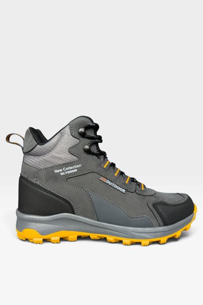 Liger Cold-Proof Long Unisex Outdoor Trekking Boots Smoke - Yellow