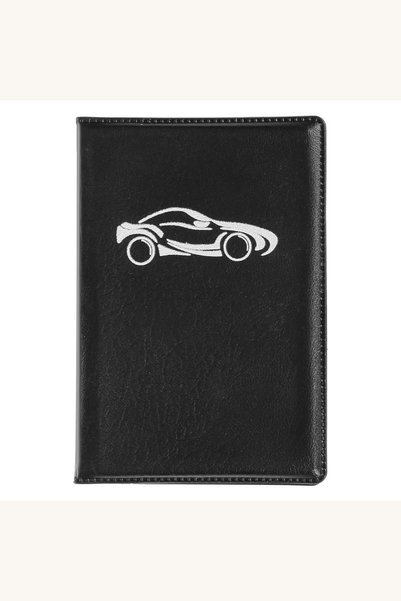 Comerivo Protectie Permis si Carduri - Husa Neagra Compacta 7.5x11cm