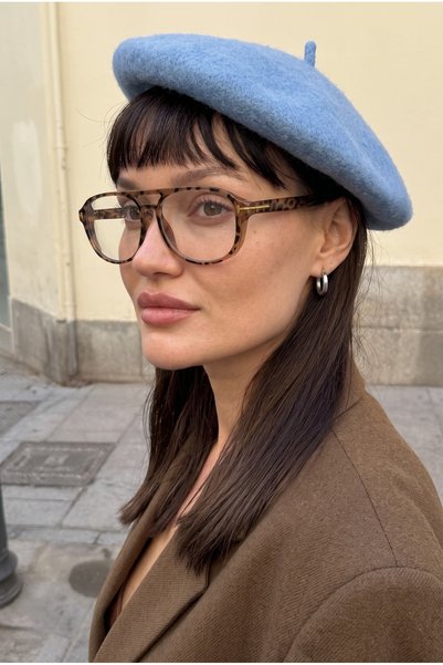 Eyesofia Rosiqe Leopar Çerçeveli Unisex Mavi Işık Filtreli Blue Block Ekran G...