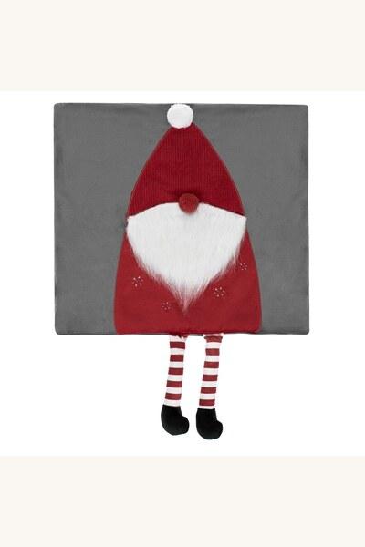 Comerivo Fata de perna Craciun gnome cu blana si picioare 40x40 cm