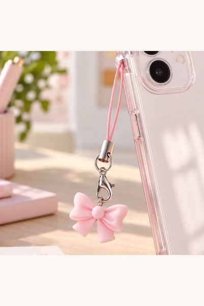 Comerivo Decoratiune telefon charm funda roz 2cm - accesoriu personalizare