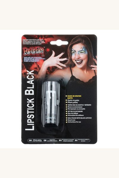 Comerivo Ruj negru pentru machiaj de Halloween - look dramatic si plin de per...