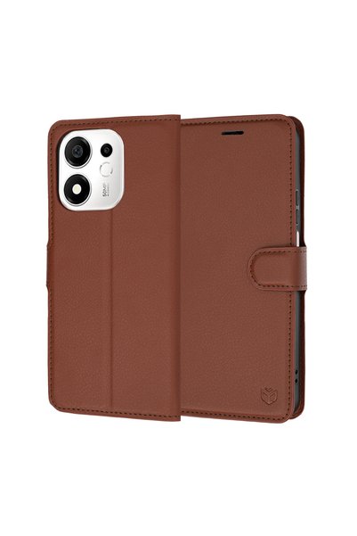Asteroid Gsm Husă tip carte din piele - Honor 600 Smart - Maro