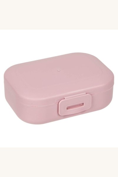 Comerivo Cutie Savoniera Powder Pink cu Clema, 11.5x8cm - Accesorii Calatorie