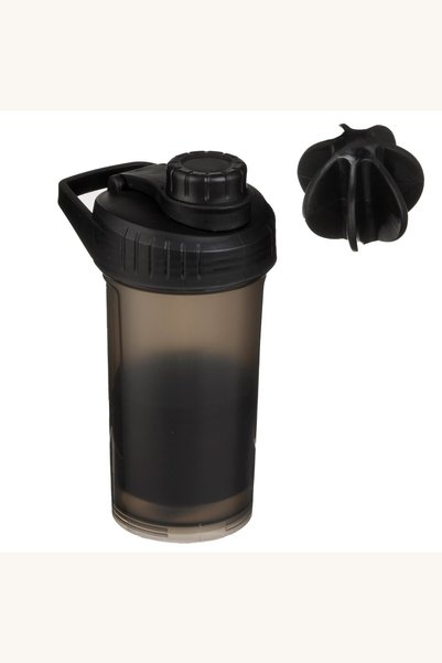 Comerivo Shaker pentru bauturi sport 500ml negru cu mixer integrat