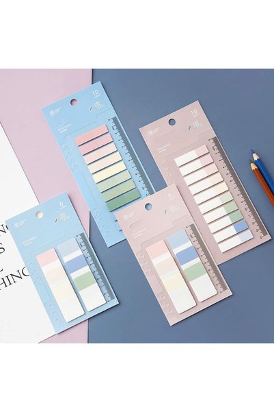 Generic Sticky Index Tabs, Colored Adhesive Tabs 2 Size Writable and Repositi...