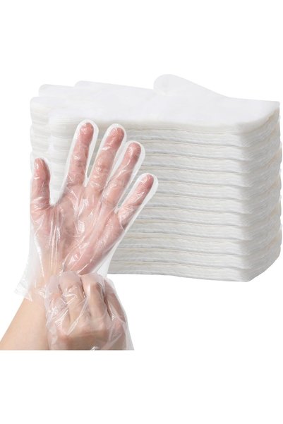 Generic 1000 Pcs Plastic Gloves, Disposable Food Prep Gloves, Transparent for...