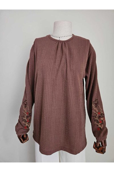 Nacar Moda بلوزة نسائية من الليكرا للنساء في منتصف العمر وما فوق، ملابس شتوية...