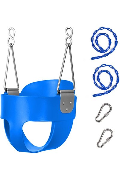 Generic مقعد أرجوحة للأطفال الصغار بتصميم دلو كامل، مقعد أرجوحة شديد التحمل ل...