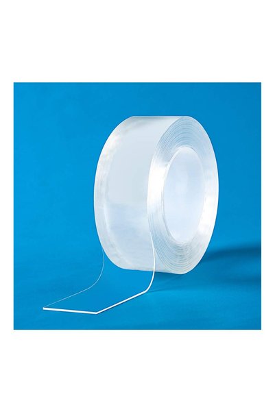 Generic شريط لاصق نانو مزدوج الجوانب شديد التحمل، شريط لاصق شفاف قابل لإعادة ...